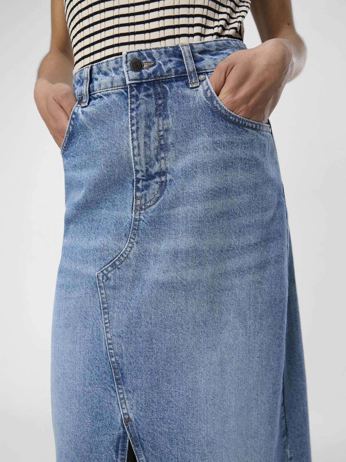 OBJHARPER Skirt - Medium Blue Denim